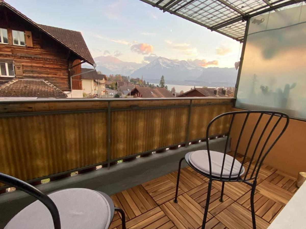 Schoene Ferienwohnung Mit Seeblick Θουν Εξωτερικό φωτογραφία